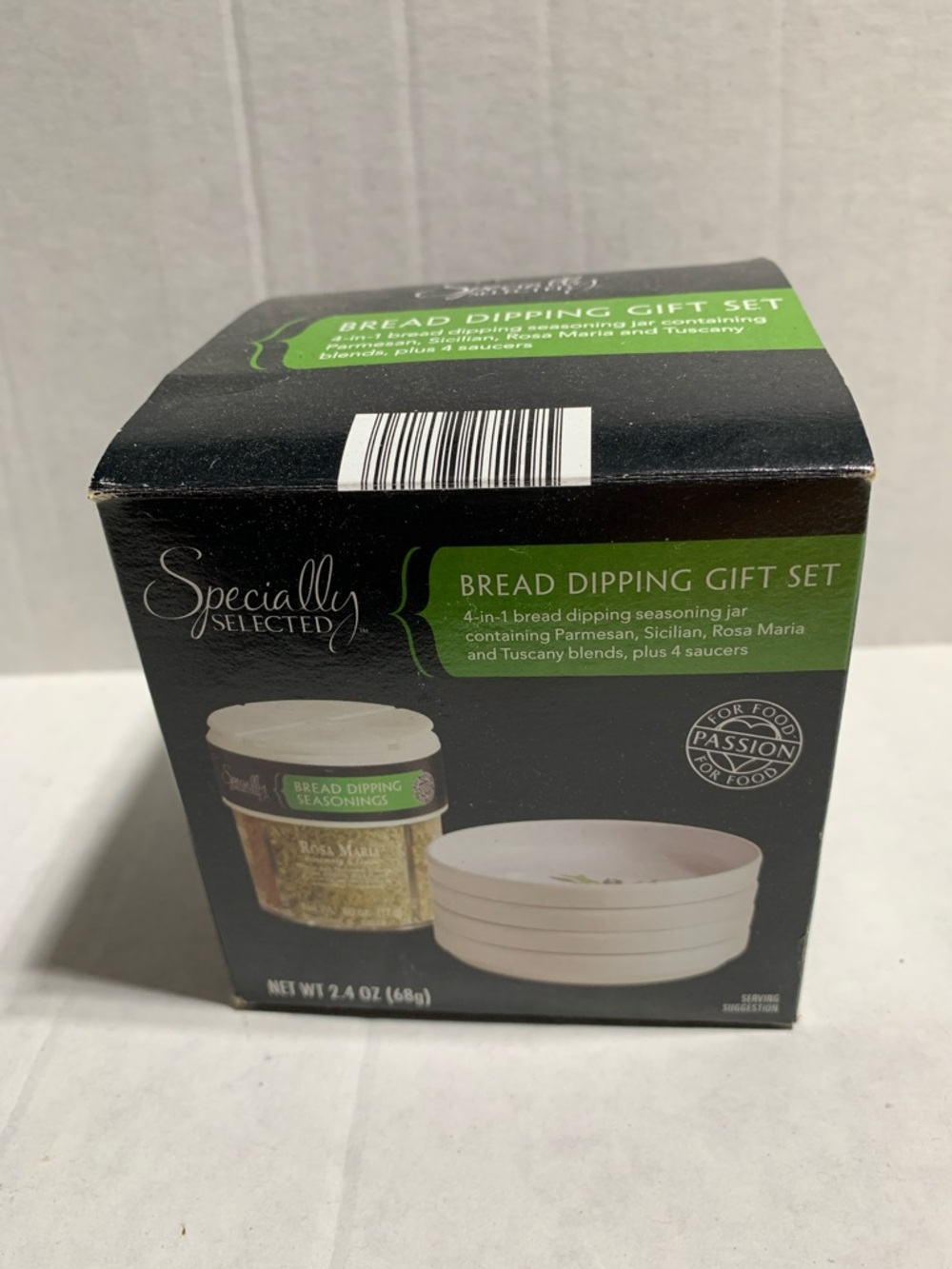 Specially Selected Bread Dipping Gift Set - Black & Green Box